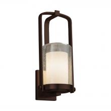 Justice Design Group FSN-7581W-10-OPAL-DBRZ - Atlantic Small Outdoor Wall Sconce