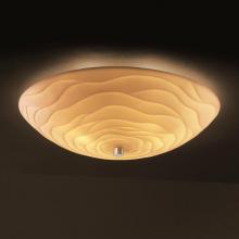 Justice Design Group PNA-9672-25-WAVE-ABRS - 24" Semi-Flush Bowl w/ GU24-LED Lamping