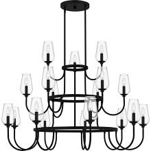 Quoizel VSC5048MBK - Viscount 18-Light Matte Black Chandelier