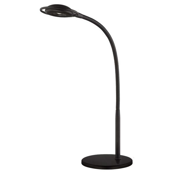 LED Desk Lamp; Goose Neck; 5W; 4000K; 300 Lumen; Black Finish