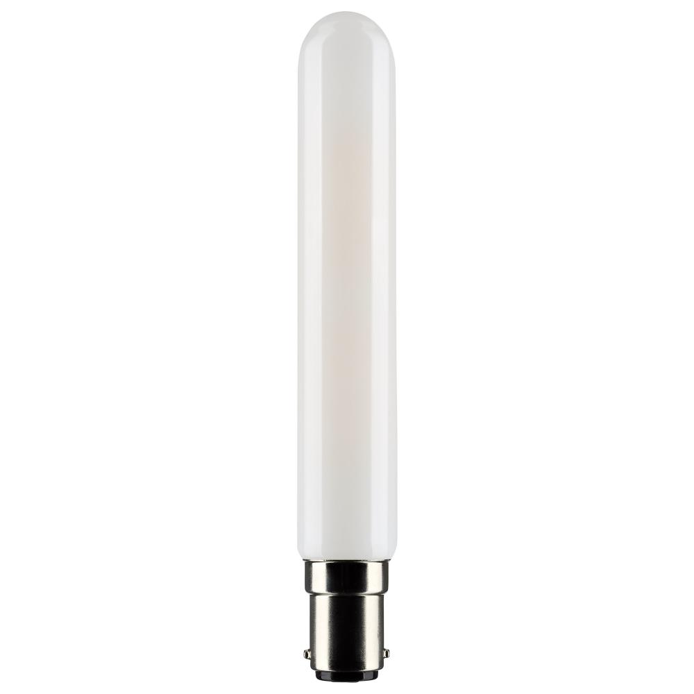 4 Watt T6.5 LED; Frosted; Double Contact Bayonet Base; 4000K; 360 Lumens; 120 Volt