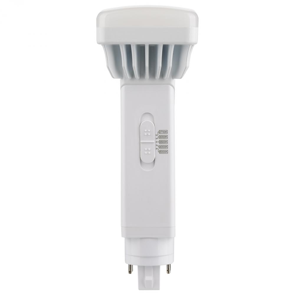 16 Watt PL 4-Pin LED; 1850 Lumens; G24q Base; CCT Selectable; White Finish; 120-277 Volts