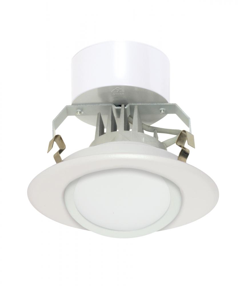 Discontinued - 10.4 watt LED Directional Downlight Retrofit Kit; 4" Gimbaled; 3000K; Medium