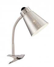 Satco Products Inc. 57/051 - CFL Desk Lamp; Goose Neck; 13W; 2700K; 800 Lumens; Brushed Nickel Finish