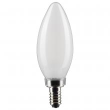 Satco Products Inc. S21270 - 4 Watt B11 LED Filament; Frost; Candelabra base; 90 CRI; 3000K; 120 Volt