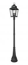 Z-Lite 5029PHXLR-564P-BK - 4 Light Outdoor Post Mounted Fixture