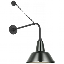 Visual Comfort & Co. Signature Collection TOB 2810MBK/S1-G - Academy 20" Anchored Rex Barn Light