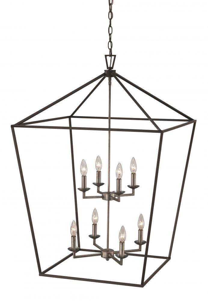 Lacey 26" Pendant Style Cage Chandelier