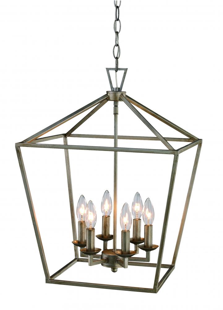 Lacey 16" Pendant Style Cage Chandelier