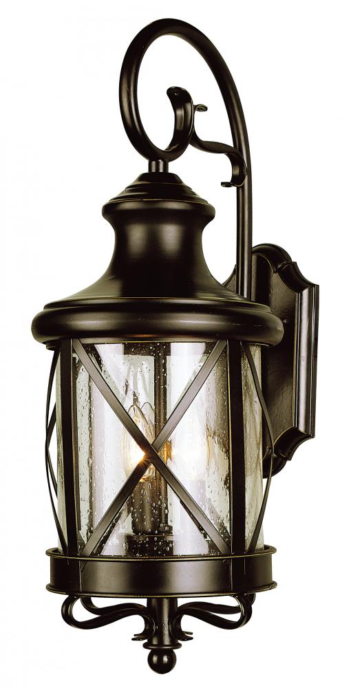 Chandler 2-Light Armed Coach-style Outdoor Wall Lantern Light
