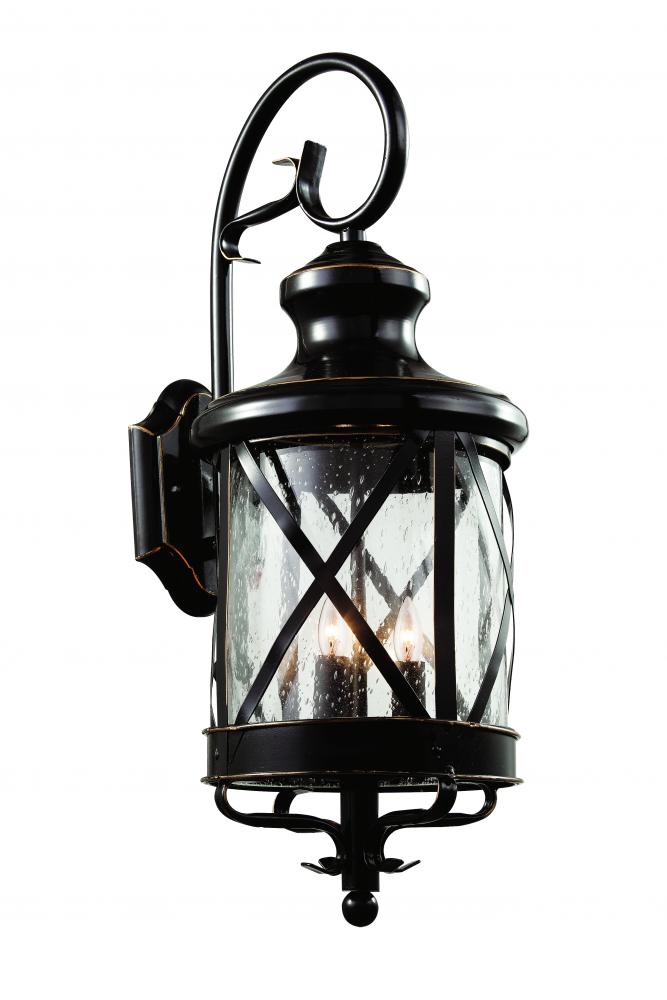 Chandler 3-Light Armed Coach-style Outdoor Wall Lantern Light