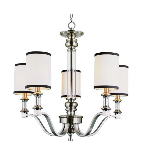 5LT CHANDELIER-W/SHADES-(LDH-2