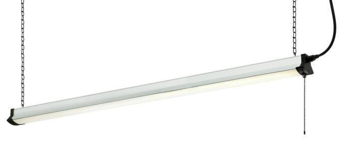 48 in. 48W LED Shop Light Silver Finish Frosted Lens