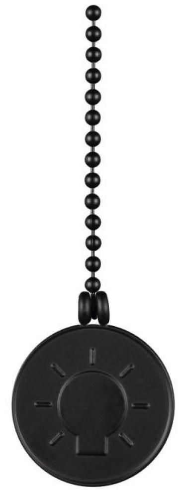 Light Bulb Coin Matte Black Finish