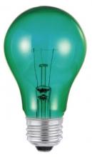 Westinghouse 0344400 - 25W A19 Incandescent Transparent Green E26 (Medium) Base, 120 Volt, Box