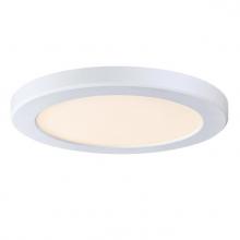 Westinghouse 6137900 - 9 in. 18W Dimmable LED Flush wtColor Temperature Selection White Finish Frosted Polycarbonate Shade