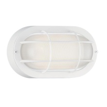 Westinghouse 6139300 - Dimmable LED Wall Fixture Textured White Finish White Glass Lens