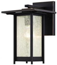 Westinghouse 6203900 - Wall Fixture Oil Rubbed Bronze Finish with Highlights Clear Seeded Glass