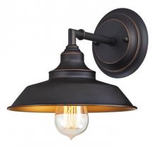 Westinghouse 6344800 - 1 Light Wall Fixture Oil Rubbed Bronze Finish with Highlights