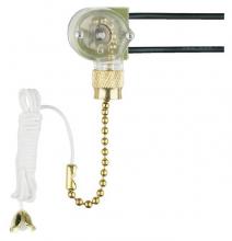 Westinghouse 7029000 - Replacement Canopy Light Switch with Brass Finish Pull Chain