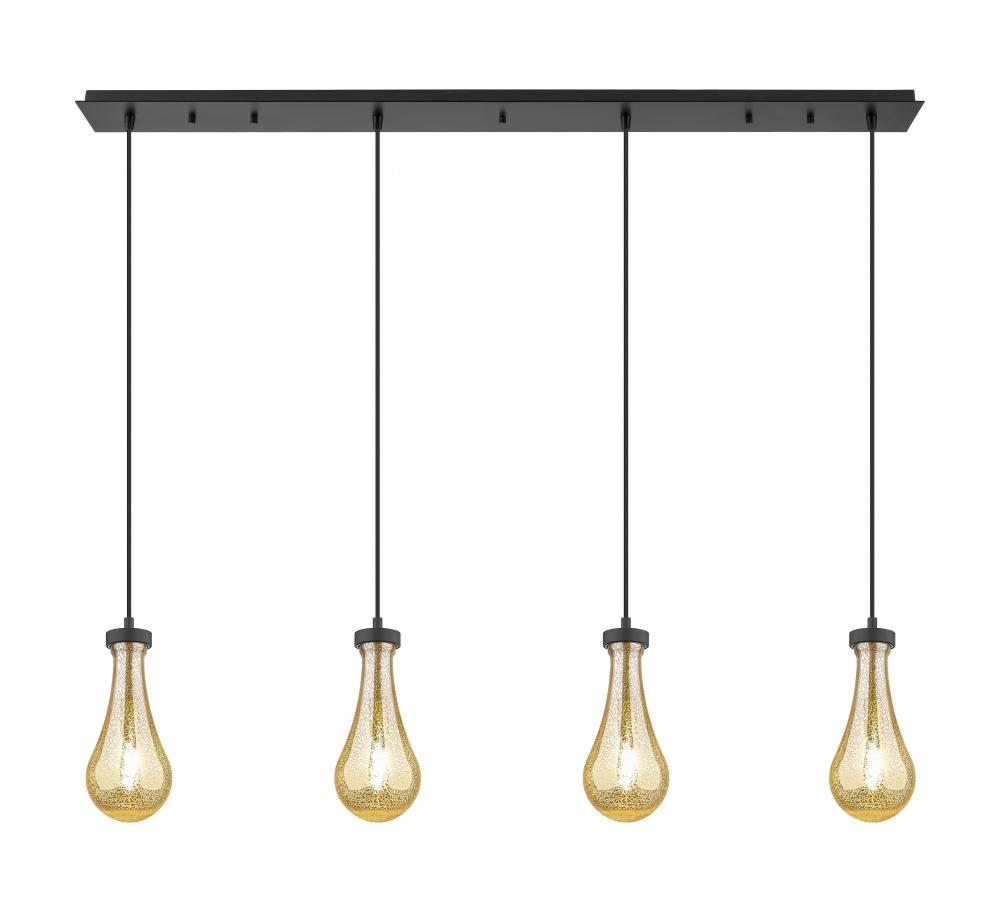 Owego - 4 Light - 49 inch - Matte Black - Linear Pendant