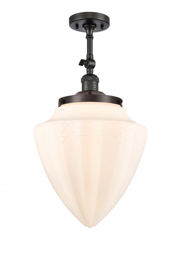 Beacon - 1 Light - 12 inch - Oil Rubbed Bronze - Adjustable Semi-Flush Mount