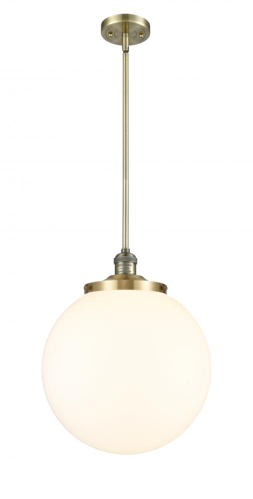 Beacon - 1 Light - 14 inch - Antique Brass - Stem Hung - Pendant