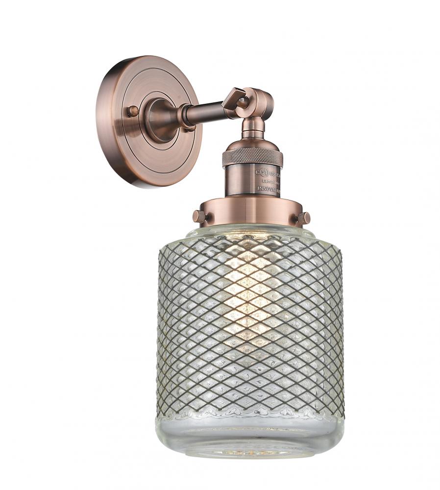 Stanton - 1 Light - 6 inch - Antique Copper - Adjustable Sconce