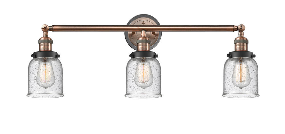 Bell - 3 Light - 30 inch - Antique Copper - Bath Vanity Light