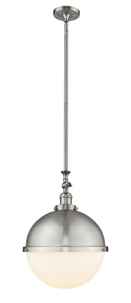 Hampden - 1 Light - 13 inch - Brushed Satin Nickel - Stem Hung - Pendant