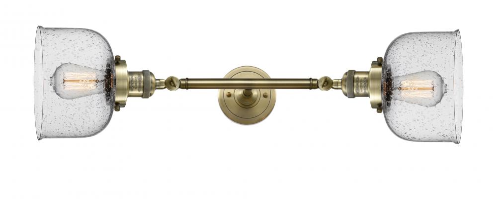 Bell - 2 Light - 8 inch - Antique Brass - Bath Vanity Light