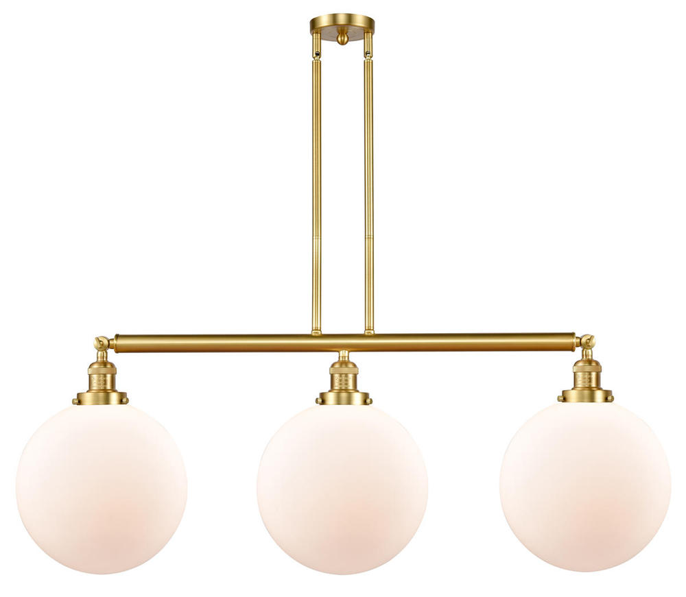 Beacon - 3 Light - 44 inch - Satin Gold - Stem Hung - Island Light