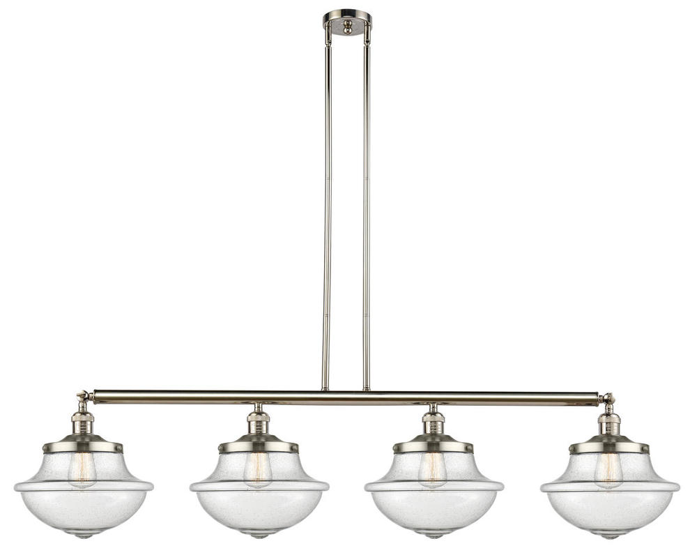 Oxford - 4 Light - 54 inch - Polished Nickel - Stem Hung - Island Light