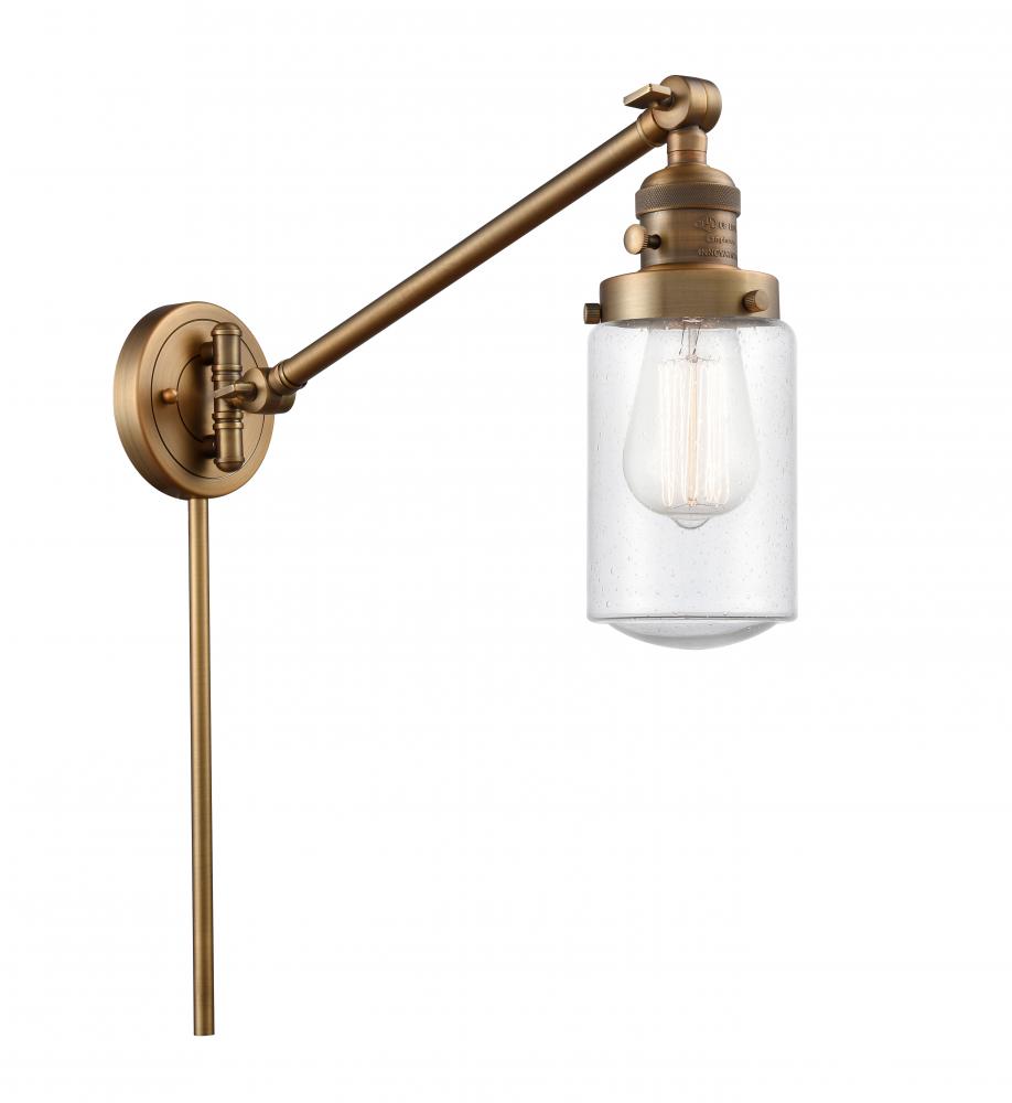 Dover - 1 Light - 5 inch - Brushed Brass - Swing Arm