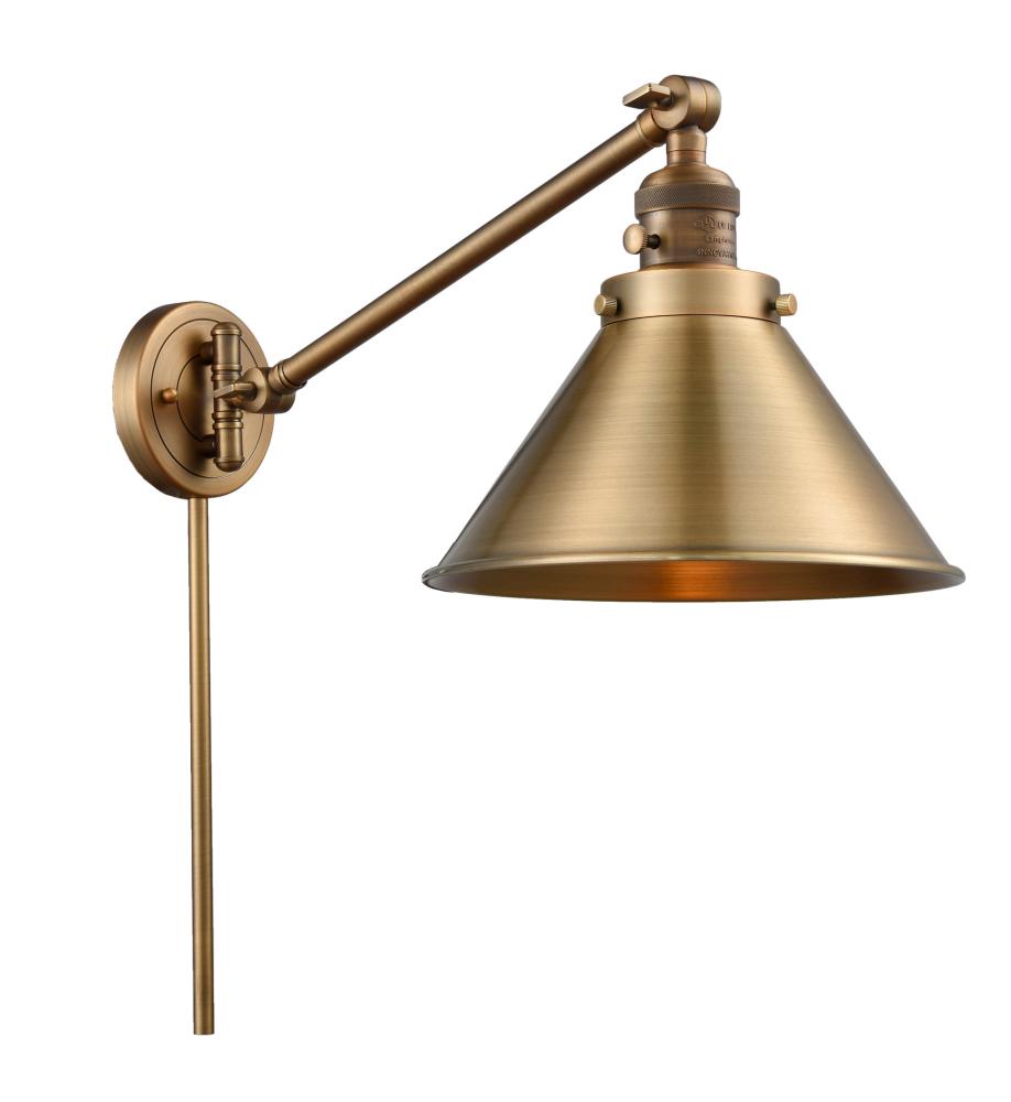 Briarcliff - 1 Light - 10 inch - Brushed Brass - Swing Arm