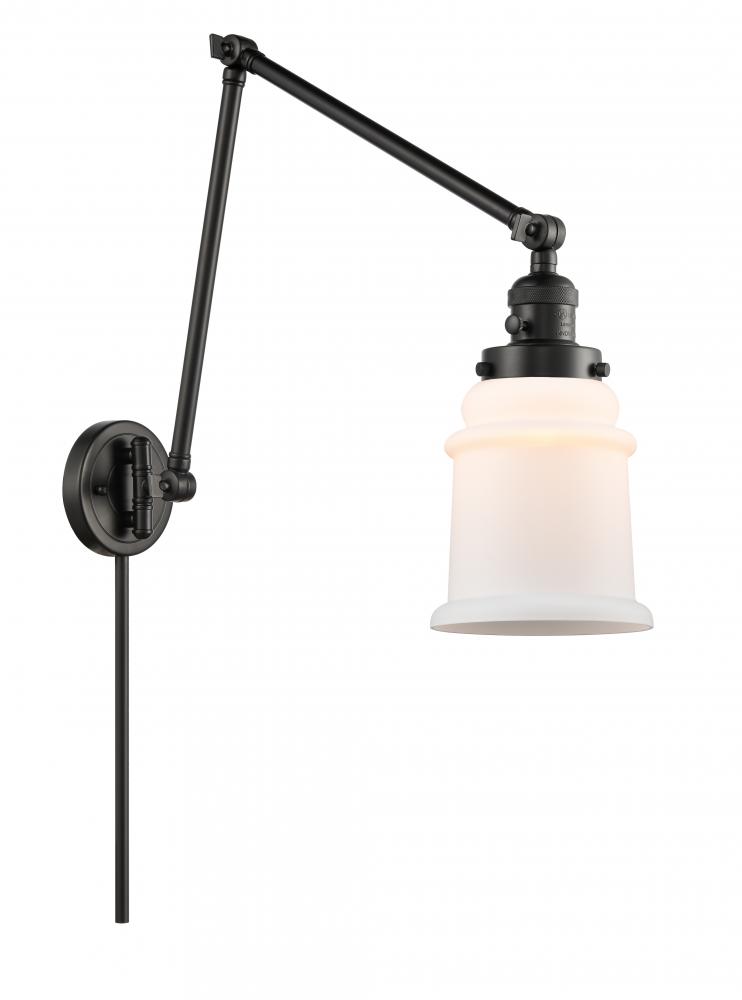 Canton - 1 Light - 6 inch - Matte Black -Adjustable Swing Arm