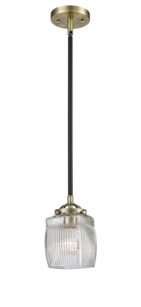 Colton - 1 Light - 6 inch - Black Antique Brass - Cord hung - Mini Pendant