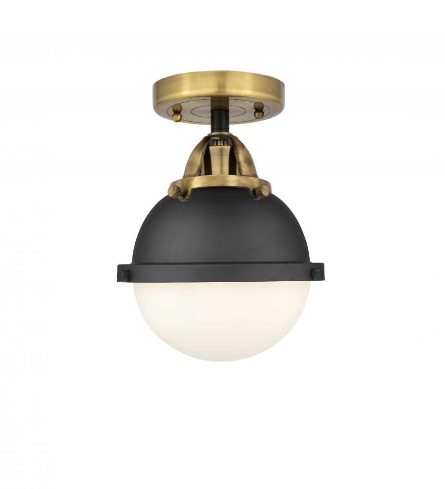 Hampden - 1 Light - 7 inch - Black Antique Brass - Semi-Flush Mount