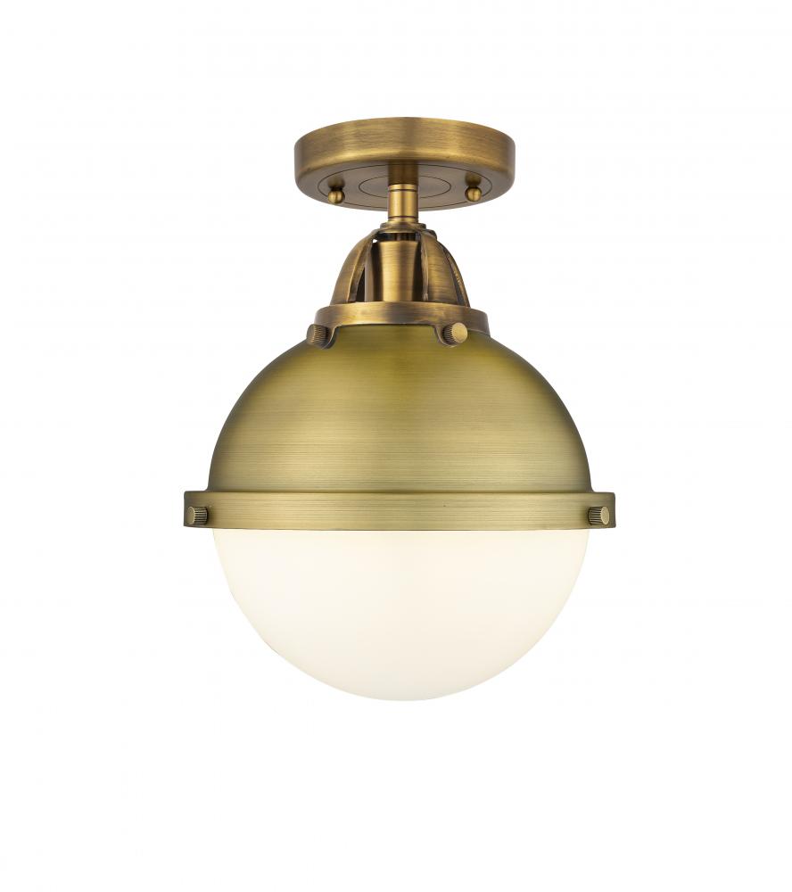 Hampden - 1 Light - 9 inch - Brushed Brass - Semi-Flush Mount