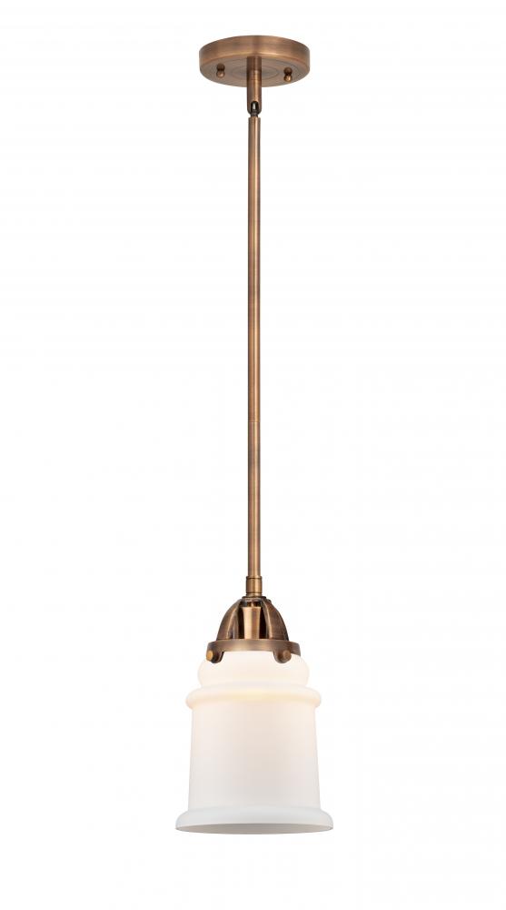 Canton - 1 Light - 6 inch - Antique Copper - Cord hung - Mini Pendant