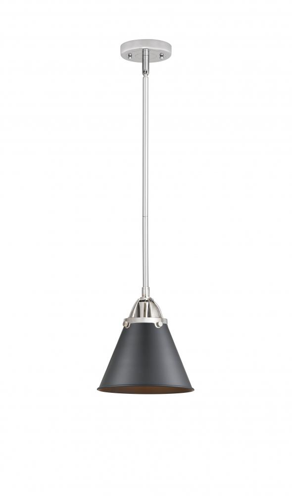 Appalachian - 1 Light - 8 inch - Polished Chrome - Stem hung - Mini Pendant
