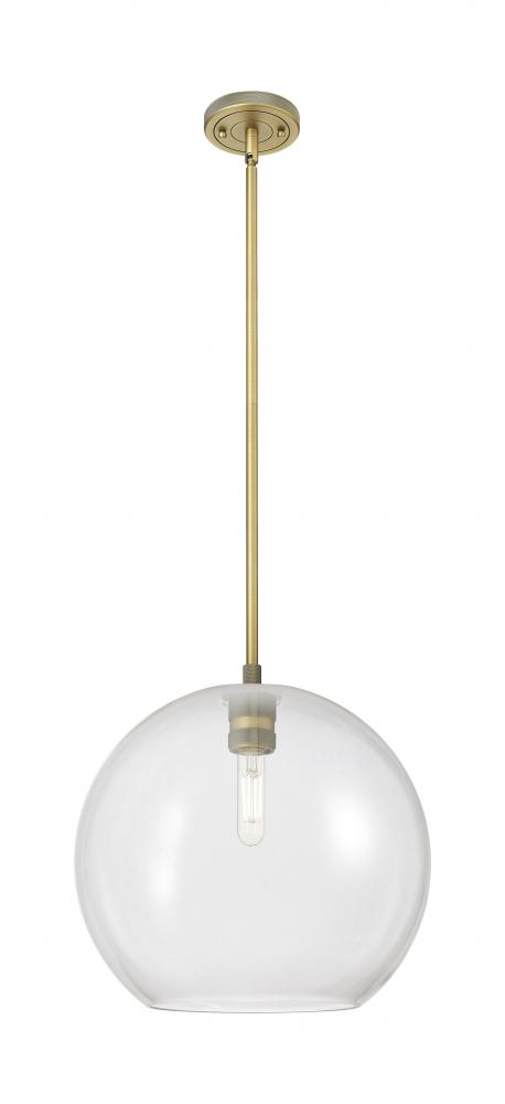 Crown Point - 1 Light - 12 inch - Brushed Brass - Pendant