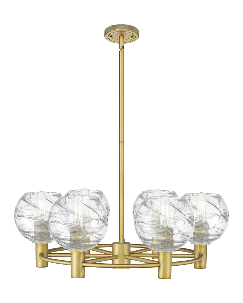 Crown Point - 6 Light - 26 inch - Brushed Brass - Chandelier