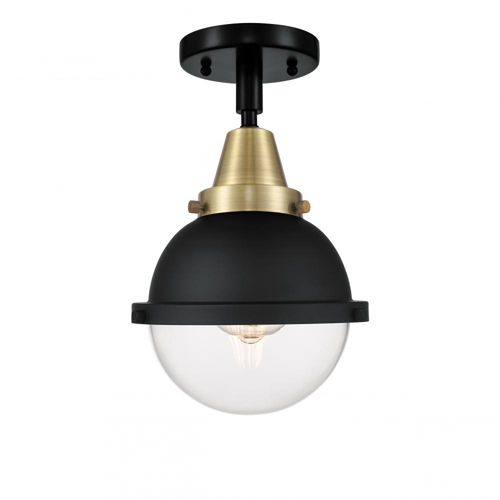 Hampden - 1 Light - 7 inch - Black Antique Brass - Flush Mount