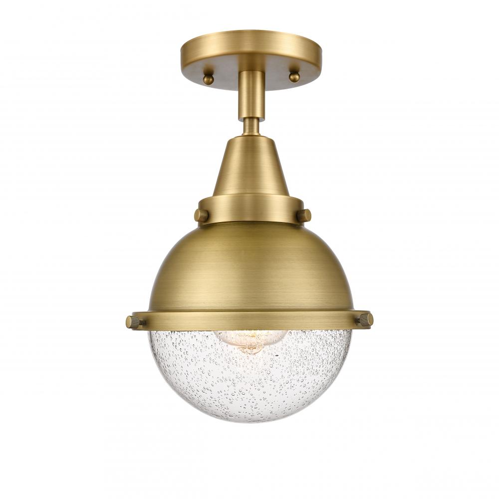 Hampden - 1 Light - 7 inch - Brushed Brass - Flush Mount