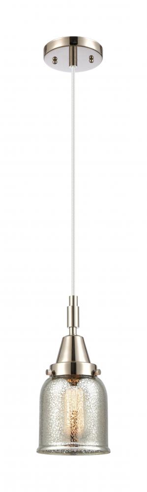 Bell - 1 Light - 5 inch - Polished Nickel - Mini Pendant