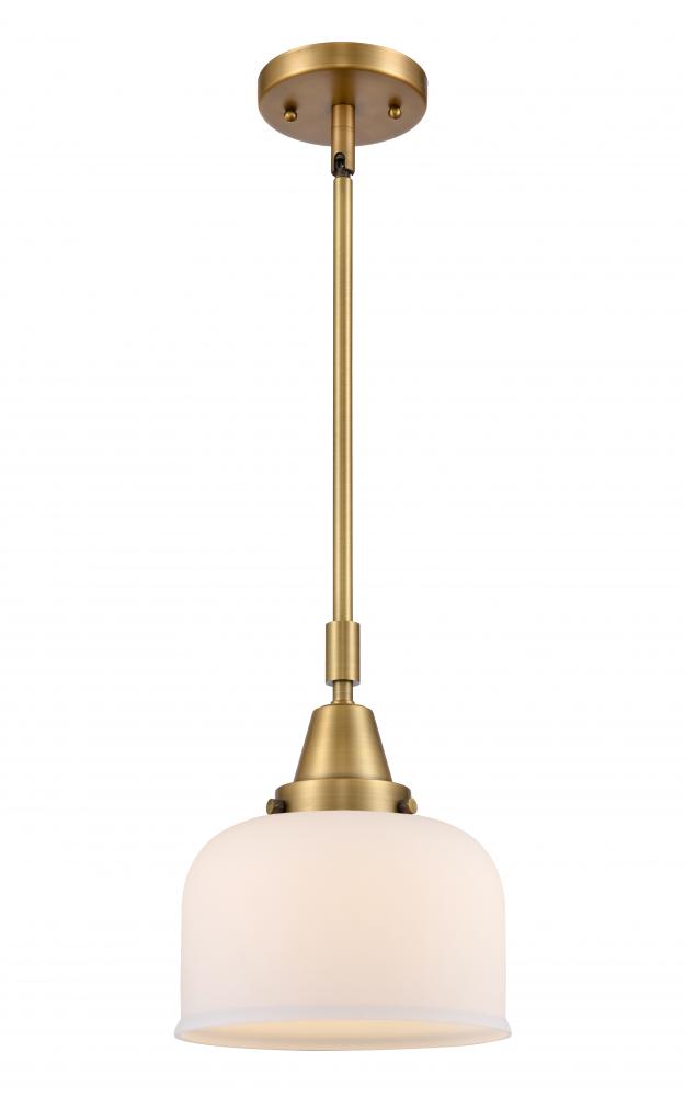 Bell - 1 Light - 8 inch - Brushed Brass - Mini Pendant