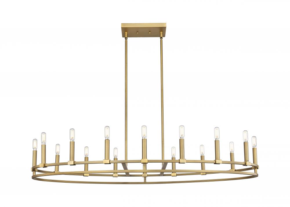 Lexington - 16 Light - 48 inch - Brushed Brass - Chandelier