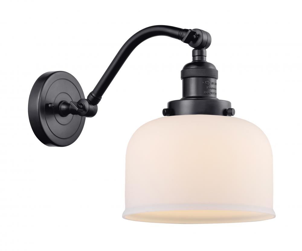 Bell - 1 Light - 8 inch - Matte Black - Adjustable Sconce