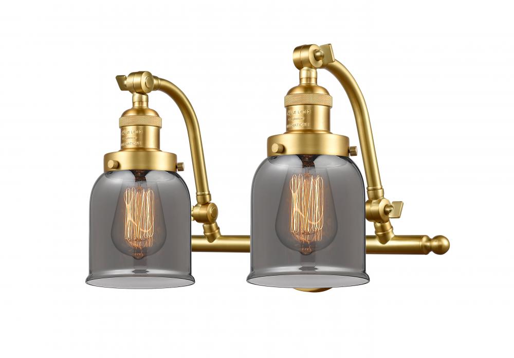 Bell - 2 Light - 18 inch - Satin Gold - Bath Vanity Light